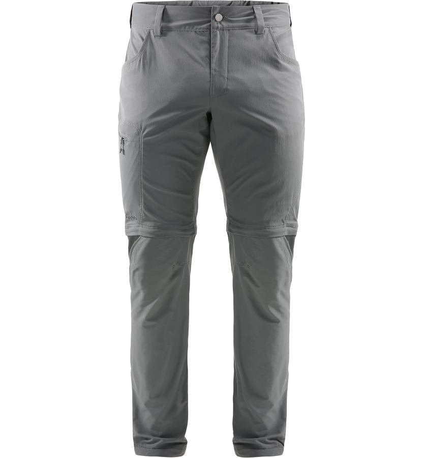 Haglöfs Mens Lite Zip Off Hiking Pants Black New Zealand 32687WJXB